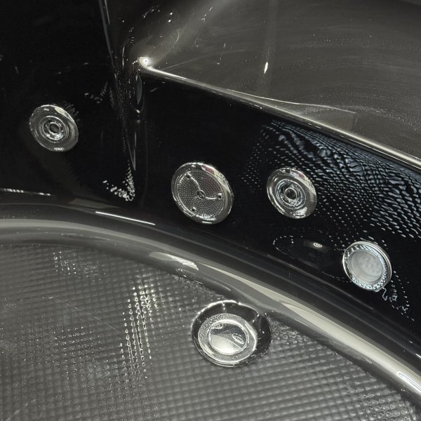 Hj�rnebadekar Kailua massasjebadekar 150 � 150 cm - Svart