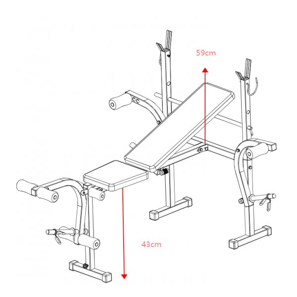 Treningsbenk Along - W282A Treningsbenk Along - W282A