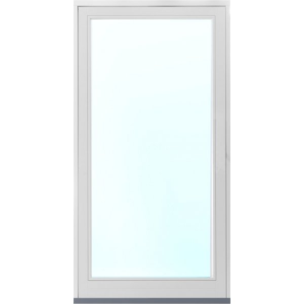 Fasadeparti aluminium, fast parti - 3-lags glass