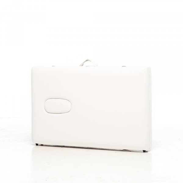 Massasjebenk med treben - 2 soner - Hvit