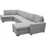 U-sofa Solna XL med oppbevaring - 367 cm - lys grå U-sofa Solna XL med oppbevaring - 367 cm - lys grå