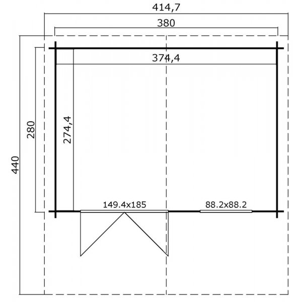 Anneks/ bod Olga 28 - 10,6 m² Anneks/ bod Olga 28 - 10,6 m²