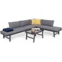 Modulsofa Porto med bord - Gr/mrkegr
