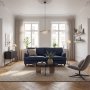 Sofa 2-seter m�rk bl� - Howard