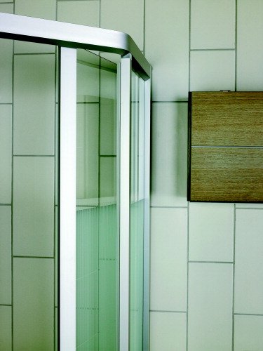 If� Solid SVP, femkantet dusjvegg