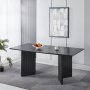 Crossby spisebord 180x90 cm - Sortbeiset eik Crossby spisebord 180x90 cm - Sortbeiset eik