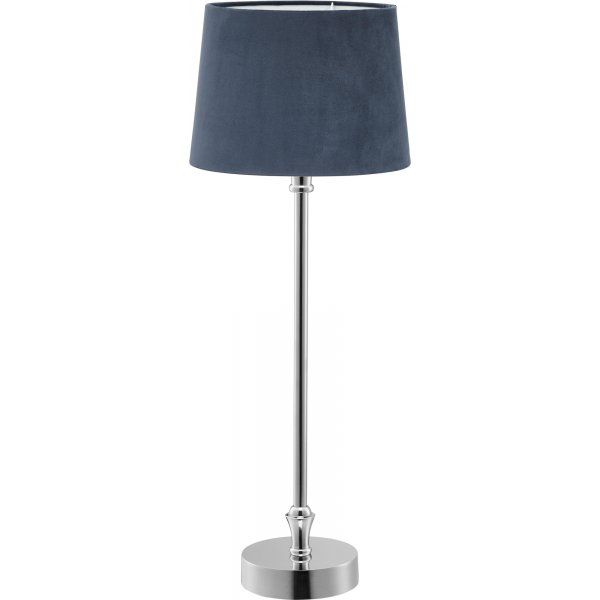 Liam bordlampe - Bl�/krom - 59 cm