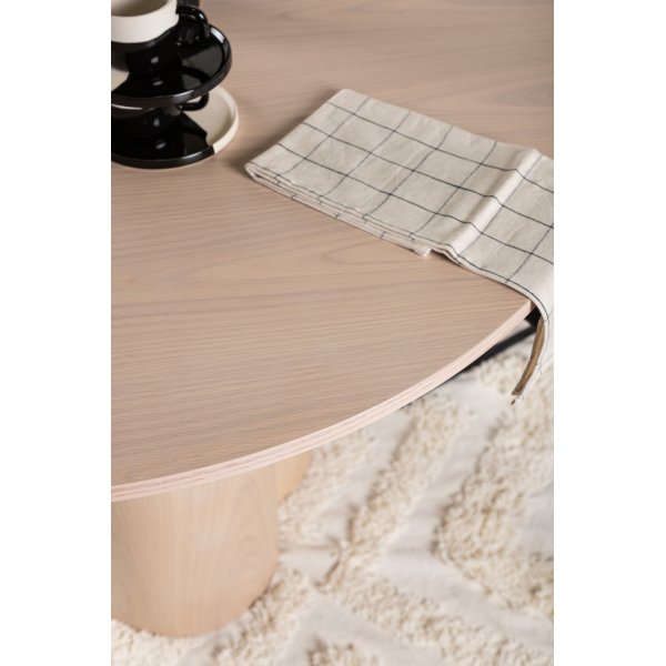 Spisebord rundt 110 cm hvitvasket - Olivia Spisebord rundt 110 cm hvitvasket - Olivia