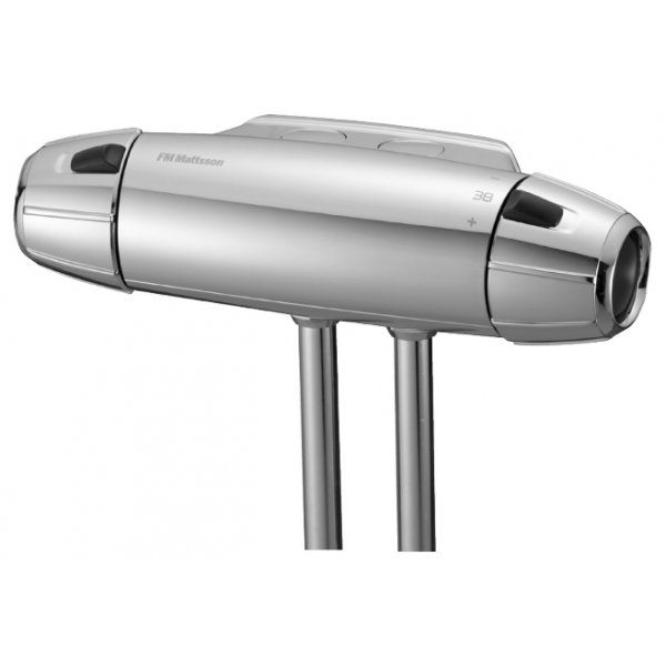 FM Mattsson Sikkerhetsbatteri (40 c/c) for dusj, 9000E ECO, krom - 8250-1000