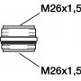 FM Mattsson Overgangsnippel forniklet - 3968-0000
