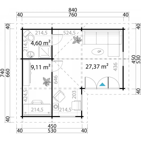 Feriehus Esther C - 53 m�