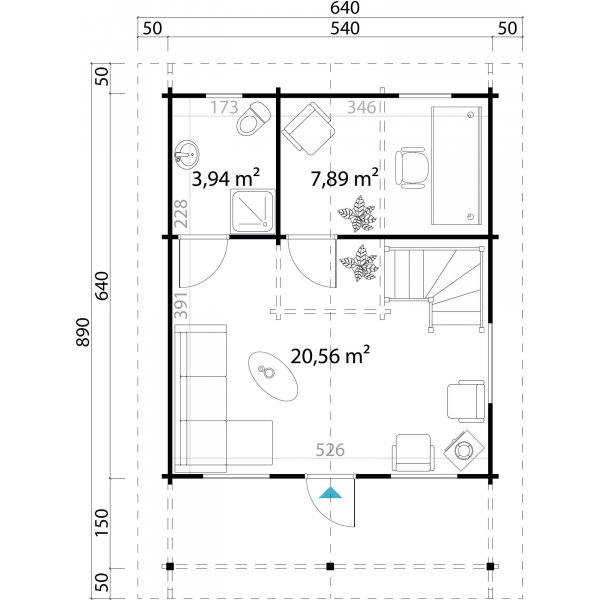 Feriehus Ingela C - 36,9 m�