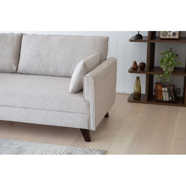 Sovesofa 210 cm beige - Bella Sovesofa 210 cm beige - Bella