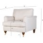 Lenestol i beige stoff - Howard Watford Deluxe