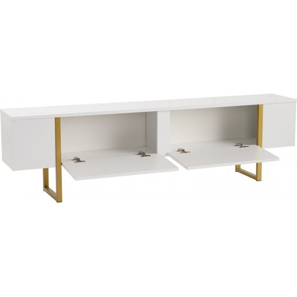 Serenity TV-stativ 180 cm - Hvit/gull