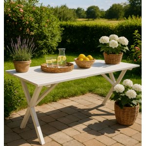 Spisebord Scottsdale - 190 cm | Hvitmalt Spisebord Scottsdale - 190 cm | Hvitmalt