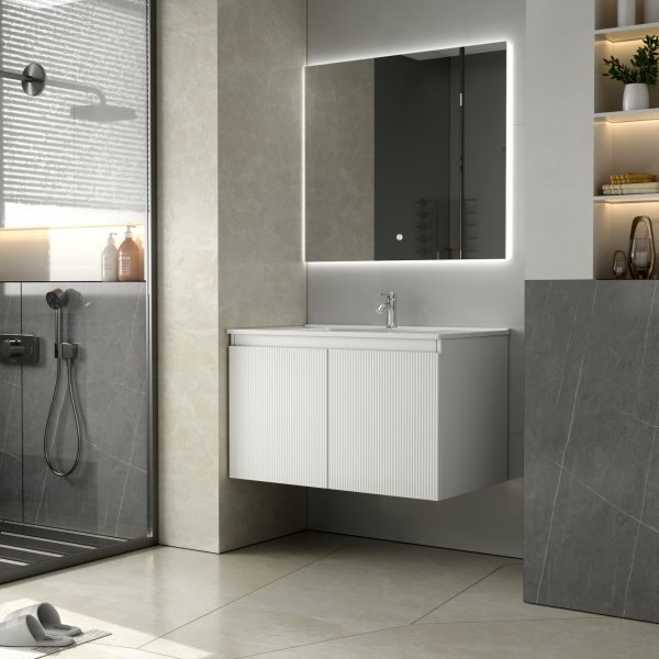 Baderomsmøbel Gustavo 80 cm - Hvit Baderomsmøbel Gustavo 80 cm - Hvit