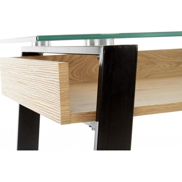 Emma skrivebord 120 x 60 cm - Eik/svart Emma skrivebord 120 x 60 cm - Eik/svart