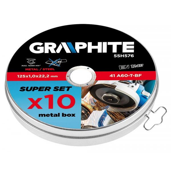 Kappeskive, 125 X 1.0 X 22.2 mm - 10 deler
