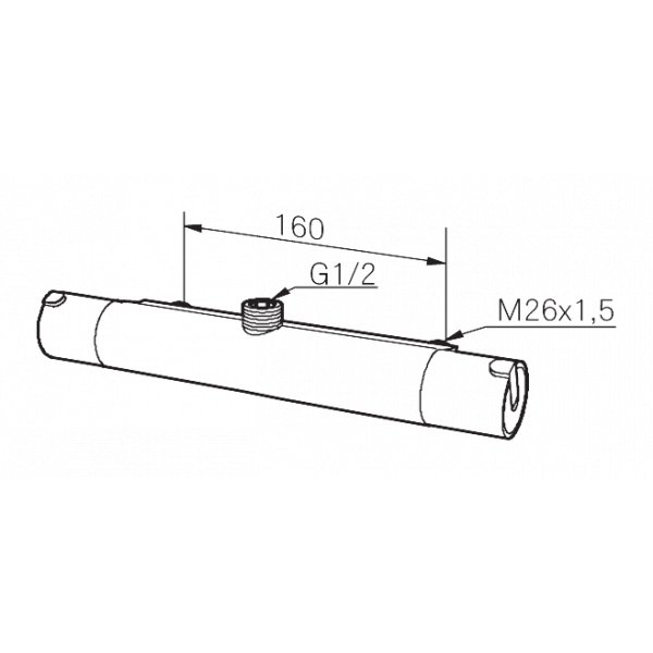 Mora Rexx T5 - Med uttak oppover - ECO, krom Mora Rexx T5 - Med uttak oppover - ECO, krom