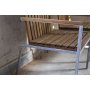 Alva spisestol - Teak / Galvanisert stl