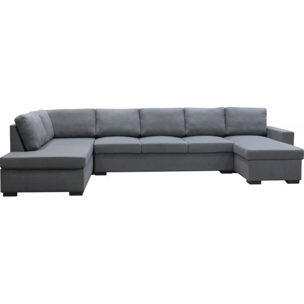 U-sofa Solna vendbar - 367 cm - mørk grå U-sofa Solna vendbar - 367 cm - mørk grå