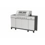 Gassgrill med sidebrenner og oppbevaringsskap - 6 brennere - rustfritt st�l