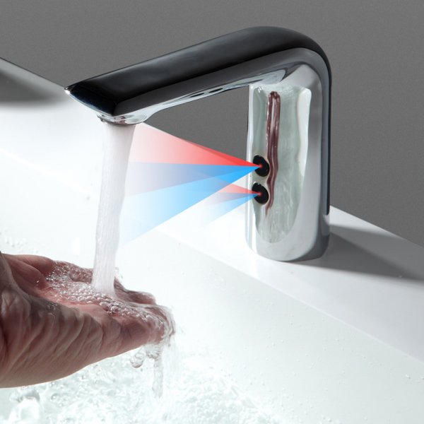 Servantbatteri Fiolett - Kaldtvannstilkobling