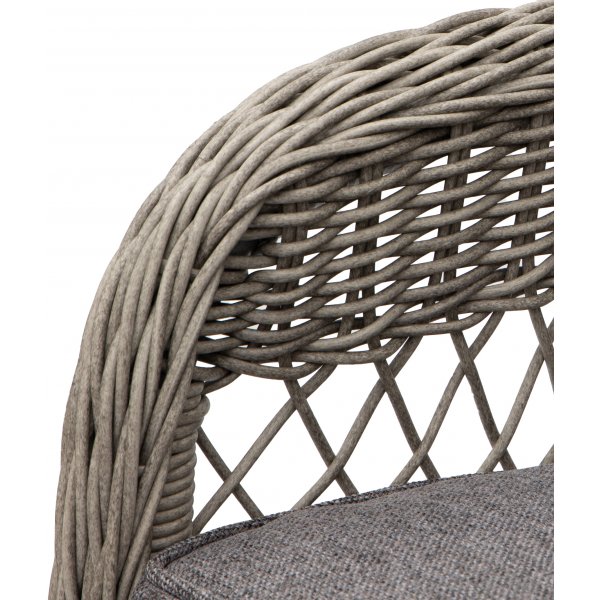 Marbella gr rotting lenestol med pute + Tekstilimpregnering for utembler