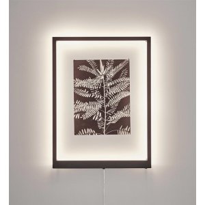 Rammevegglampe 70x50 cm - Svart