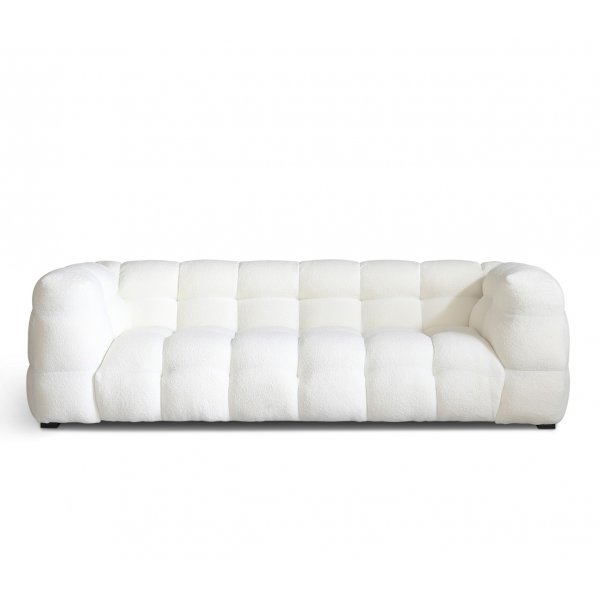 Bubblig Teddy Sofa TR94562 - Fluffy Cream 3-seter & Dybde 103 cm - Bredde 235