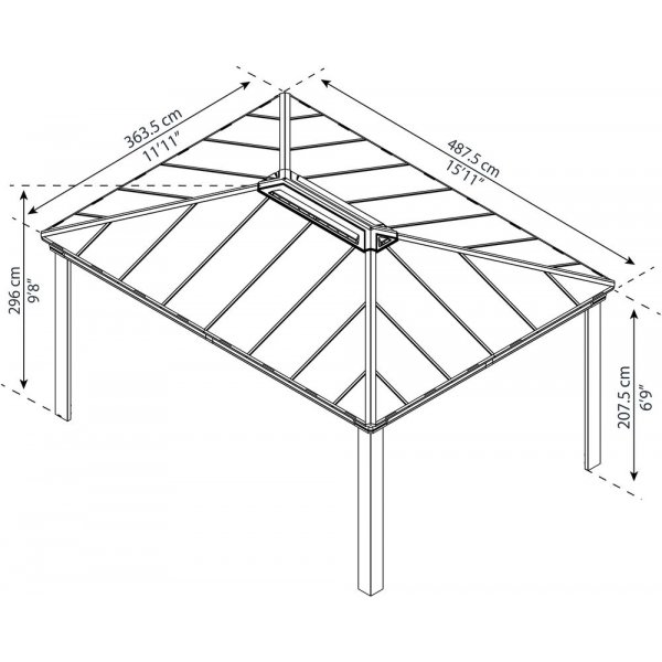 Paviljong Dallas 4900 - Gr�