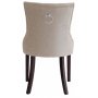 Tuva stol beige med brune ben
