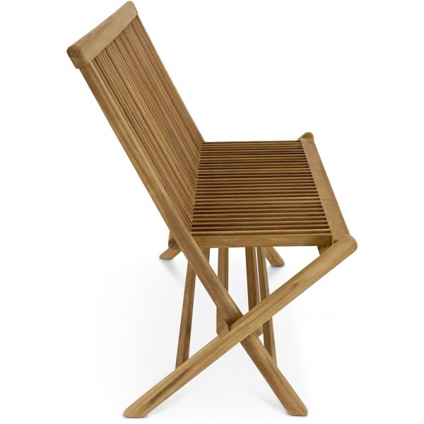 Salt sammenleggbar utesofa i teak + Tekstilimpregnering for utembler