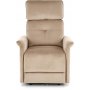 Semir elektrisk hvilestol med USB - beige fl�yel