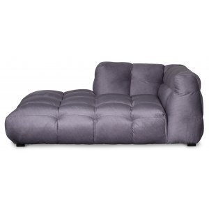 Sjeselongsofa i gr� fl�yel