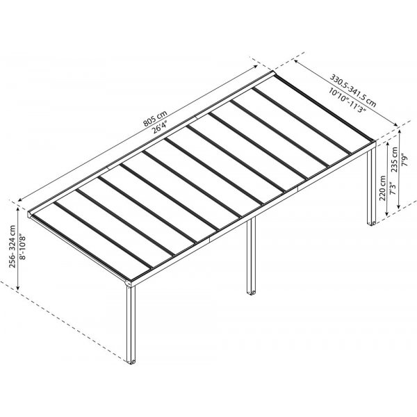 Altantak Stockholm 3.4X8.1 - Gr