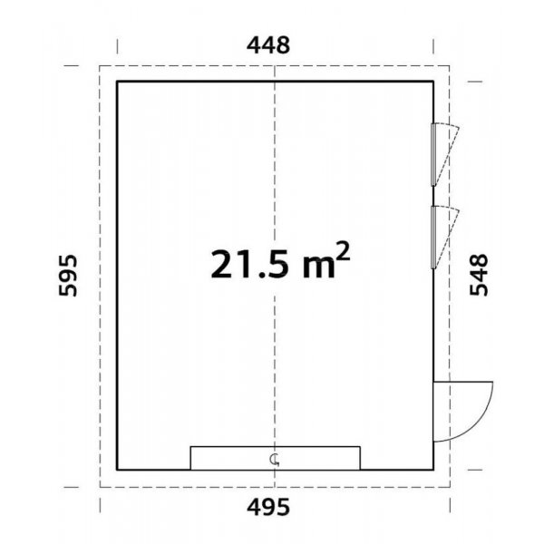 Garasje Andre 21,5 m² Garasje Andre 21,5 m²