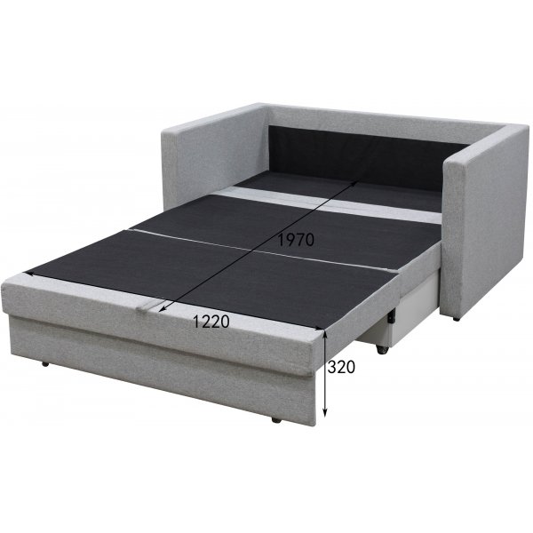 2-seters sovesofa Mind - 139 cm - grå 2-seters sovesofa Mind - 139 cm - grå