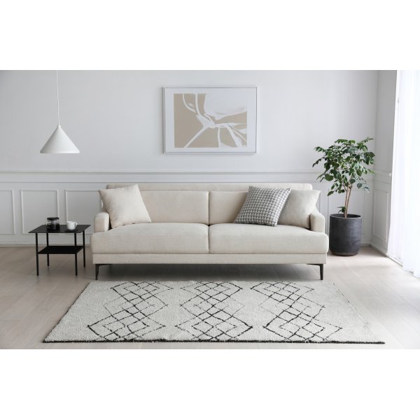 Sofa 3-seter beige moderne - Hanna Sofa 3-seter beige moderne - Hanna