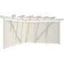 Modular Garden Hjrnepergola 4,2m med planker - Hvitlakkert