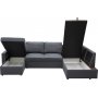 Sovesofa U-modell m�rkegr� - T�rn�