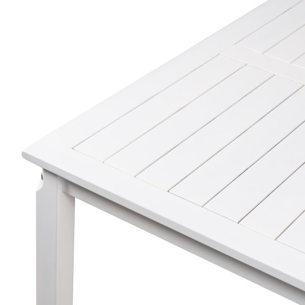 Spisebord 135 cm hvitmalt furu - Hagebord til terrasse Spisebord 135 cm hvitmalt furu - Hagebord til terrasse