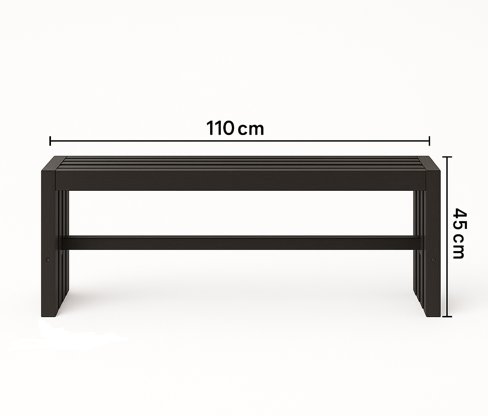 Cuba benk - Svart Cuba benk - Svart