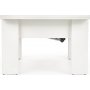 Serafin justerbart salongbord 80-160 x 80 cm - Hvit