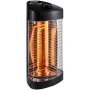 Terrassevarmer stende - 600-1200W - Svart