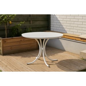 Holmsund rundt utebord 103 cm - Hvit Holmsund rundt utebord 103 cm - Hvit