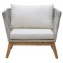 Inez loungegruppe: 3-seters sofa, 2 lenestoler og salongbord