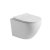 Veggmontert toalettsete hvitt 48x37x35 cm P-l�s - Liva