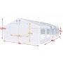 Partytelt i PVC - 5 x 46 m
